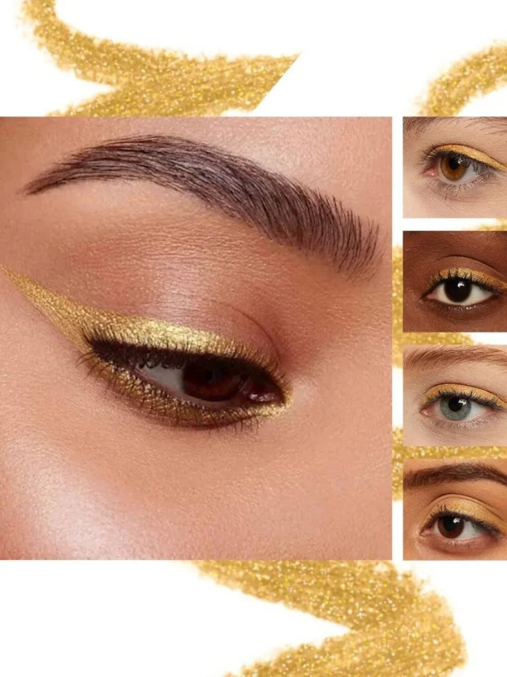 LA Girl Gold Metallic Eyeliner Pencil GP607 Shiny Waterproof Eye Liner New